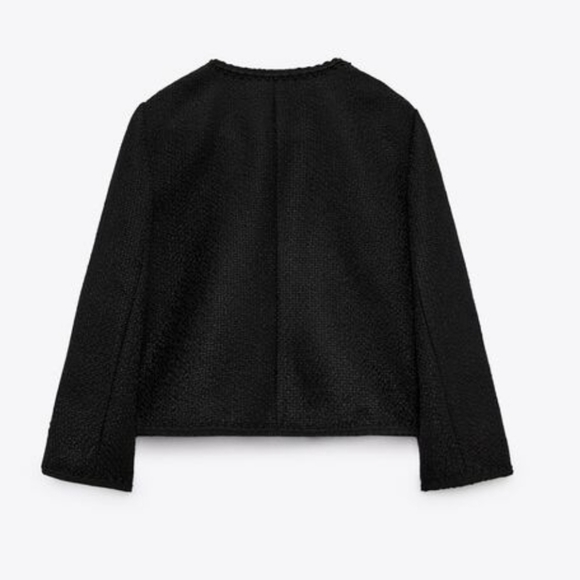 ZARA TEXTURED JACKET WITH BUTTONS SIZE M - Picture 9 of 10